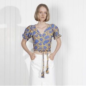 Apiece Apart Chabrol Wrap Blouse